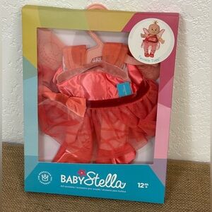 🆕 Baby Stella Twinkle Toes Outfit Bright Pink Ballet 12+ months by Manhattan Toy
